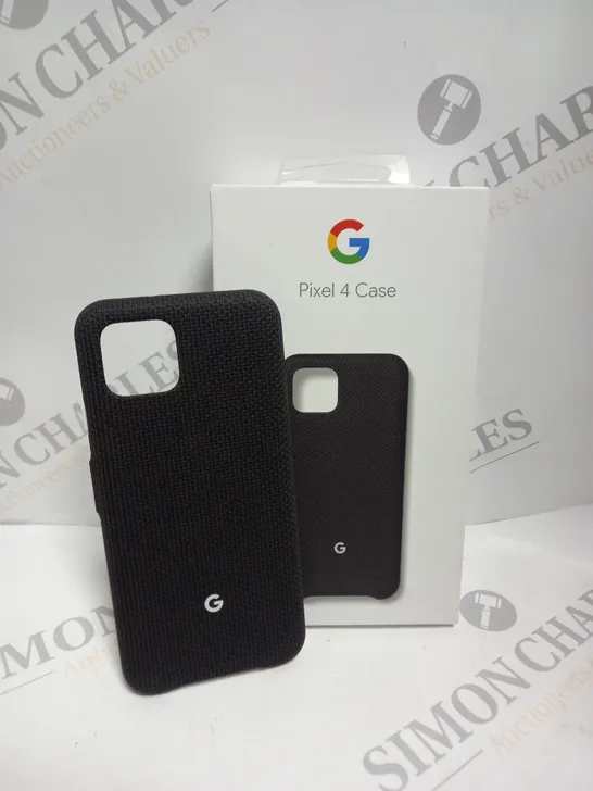 BOXED GOOGLE PIXEL 4 FABRIC CASE IN BLACK 