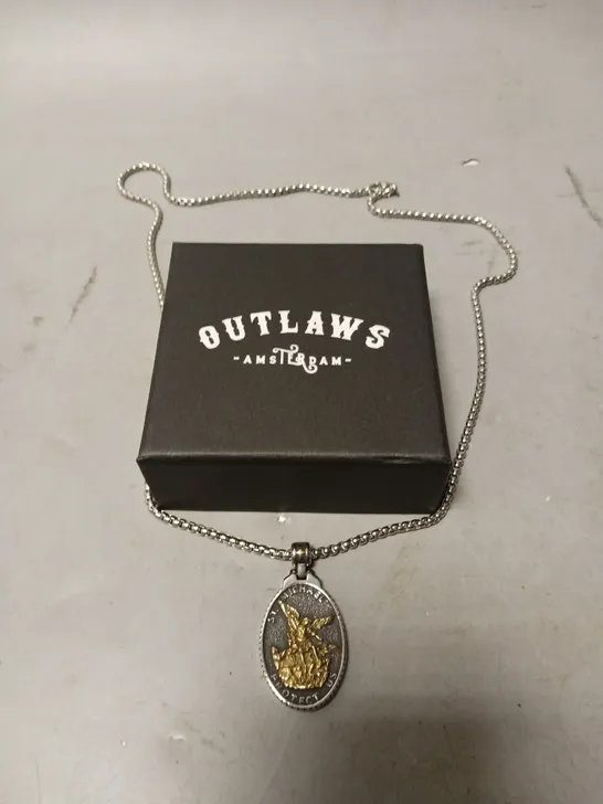 BOXED ST. MICHAELS BADGE. - NECKLACE