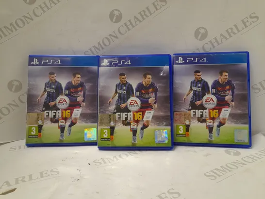 BOX OF APPROX 4 PS4 FIFA 16 IN ITALIAN