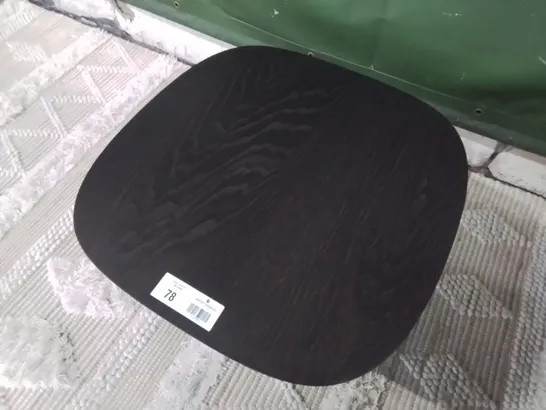 QUALITY ITALIAN MADE NATUZZI 60X60CM DARK ASH COFFEE TABLE  RRP £520