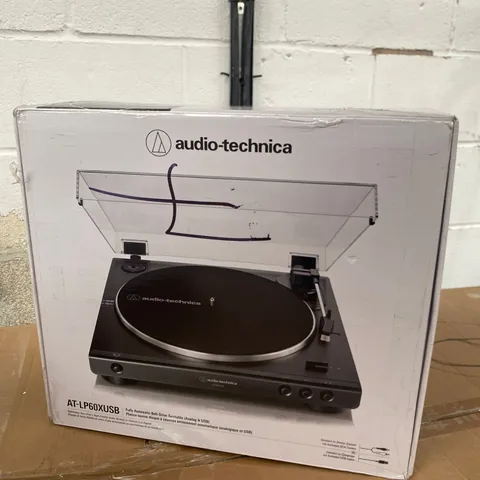 BOXED AUDIO-TECHNICA AT-LP60XUSB FULLY AUTOMATIC BELT-DRIVE TURNTABLE 