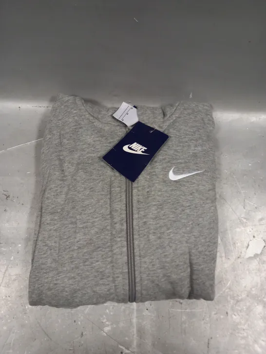 NIKE CHILDRENS GREY ZIP UP HOODIE - 12-13 