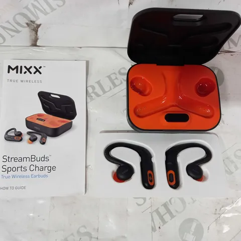 MIXX STREAMBUDS SPORTS CHARGE OVER EAR FLEXIBLE EARBUDS