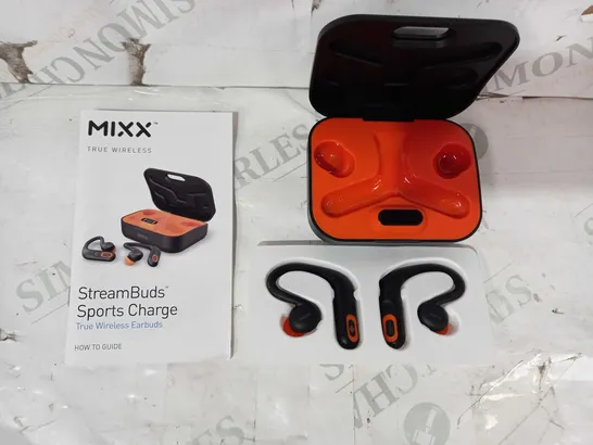 MIXX STREAMBUDS SPORTS CHARGE OVER EAR FLEXIBLE EARBUDS