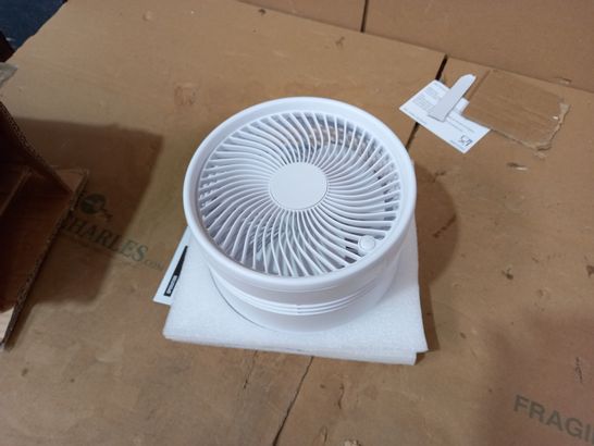 BELL & HOWELL OSCILLATING ADJUSTABLE FOLDING RECHARGEABLE STAND FAN