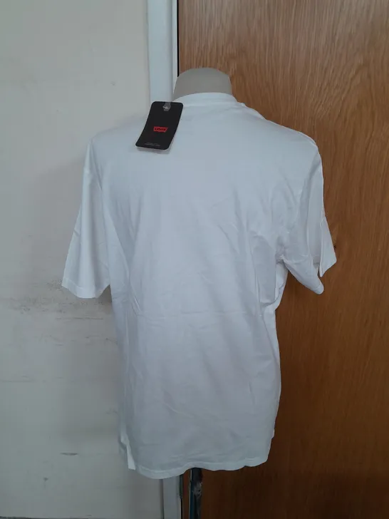 LEVI'S RELAXED FIT T-SHIRT IN WHITE SIZE M