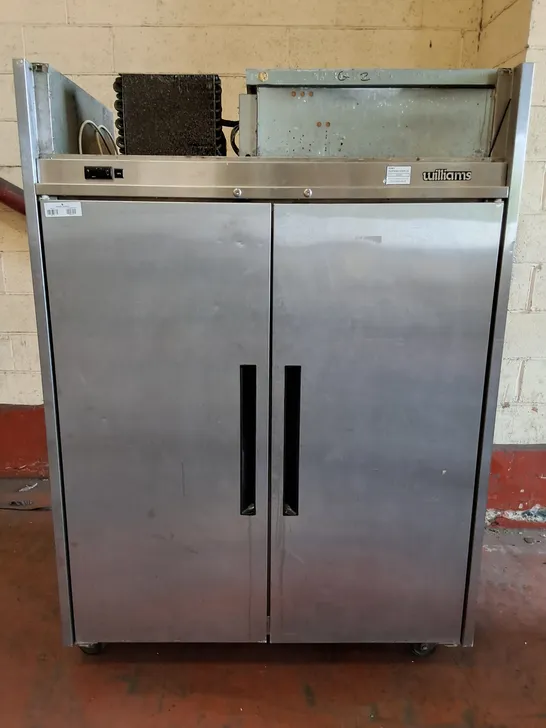 WILLIAMS HJ2SA UPRIGHT DOUBLE DOOR STAINLESS STEEL FRIDGE