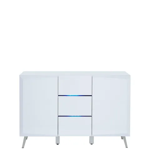 BOXED GRADE 1 XANDER LARGE HIGH GLOSS SIDEBOARD WHITE (1 BOX)