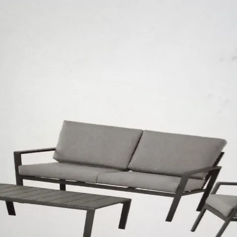 BOXED MOOREA ALUMINIUM GARDEN SOFA 