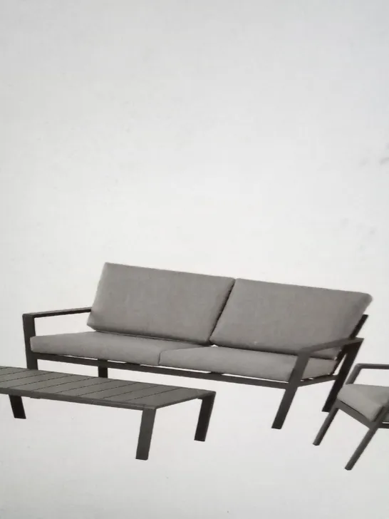 BOXED MOOREA ALUMINIUM GARDEN SOFA 