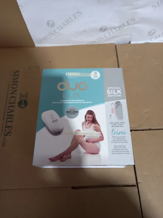 BOXED HOMEDICS DUO LUX PERMANENT HAIR REMOVAL SPECIAL SILK EDITION