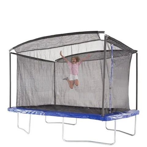 BOXED SPORTSPOWER 12 X 8FT RECTANGULAR TRAMPOLINE WITH EASI-STORE (2 BOX)