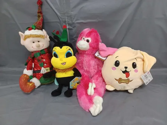 APPROXIMATELY 20 ASSORTED PLUSH SOFT TOYS