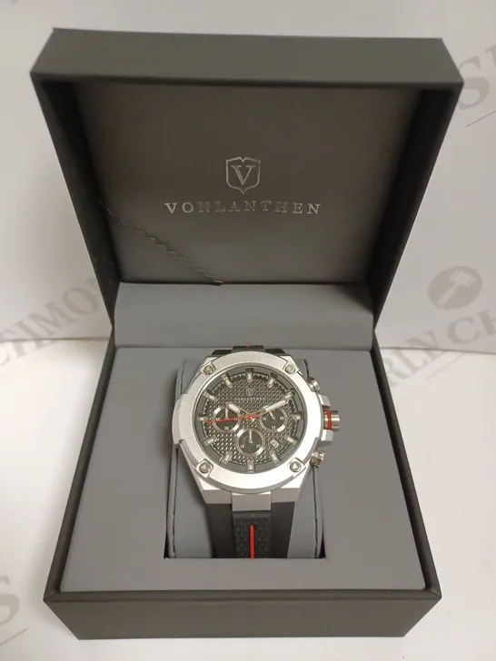 VONLANTHEN CHRONO RUBBER STRAP WATCH