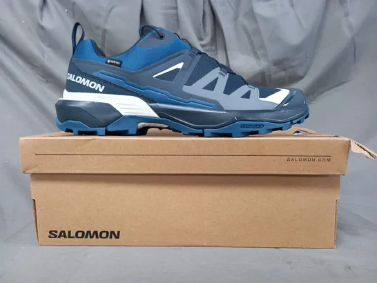 BOXED PAIR OF SALOMON X ULTRA 360 GTX SHOES IN NAVY/BLUE UK SIZE 11