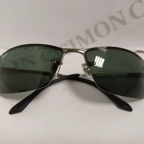 RAYBAN BLACK/SILVER SUNGLASSES 