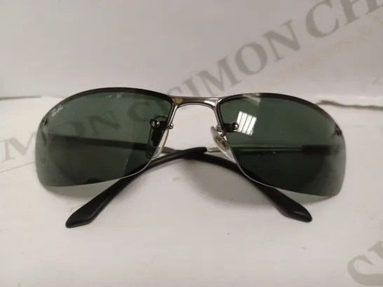 RAYBAN BLACK/SILVER SUNGLASSES 