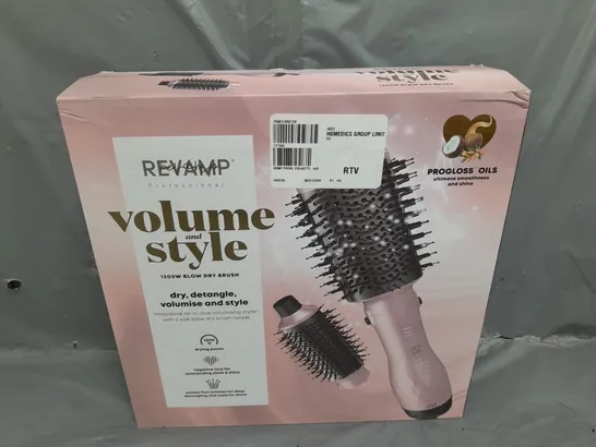 4 X BOXED REVAMP PROFESSIONAL VOLUME AND STYLE 1200W BLOW DRY BRUSH 