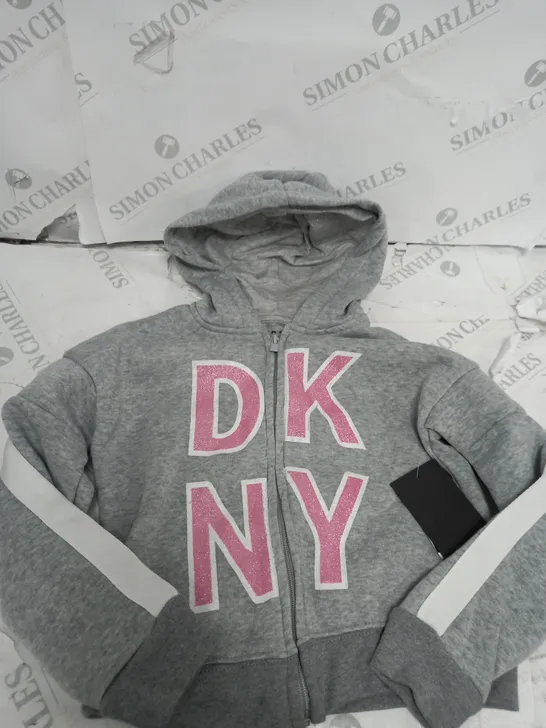 DKNY TRACKSUIT PINK AND GREY - SIZE 6