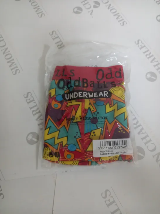 ODDBALLS UNDERWEAR HIGH VOLTAGE LADIES BOXERS - UK 16