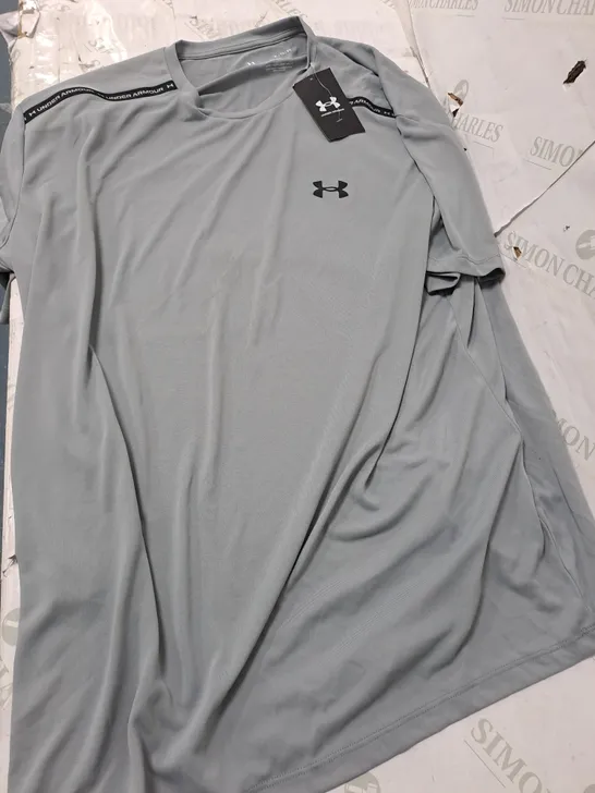 UNDER ARMOUR THE TECH TEE IN GREY - XL