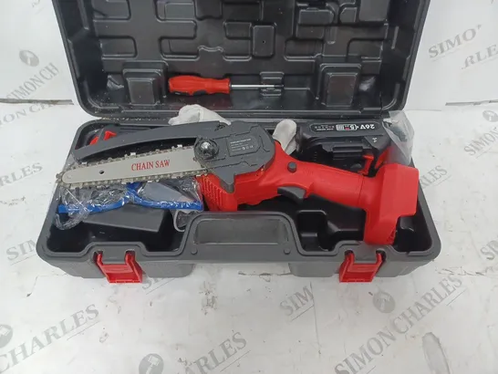 CORDLESS MINI CHAIN SAW BOXED 