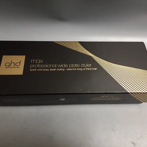 BOXED GHD PROFESSIONAL WIDE PL,ATE STYLER. IDEAL FOR LONG OR THICK HAIR