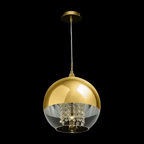 BOXED CROWDER 1-LIGHT GLOBE PENDANT 