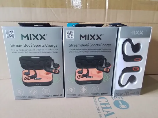 LOT OF 10 BRAND NEW MIXX STREAMBUDS SPORTS CHARGE EARBUDS