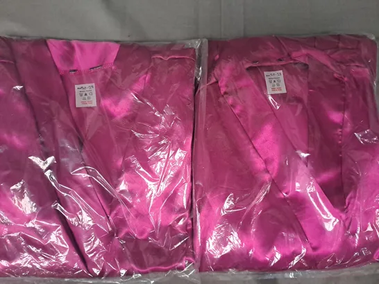 BOX OF APPROXIMATELY 20 ROBES IN PURPLE (SIZES VARY) - COLLECTION ONLY