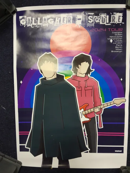 GALLAGHER - SQUIRES 2024 TOUR POSTER 