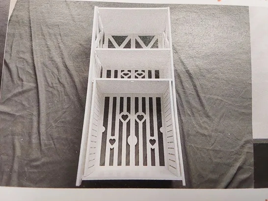 BOXED WHITE BATHROOM RACK (1 BOX)