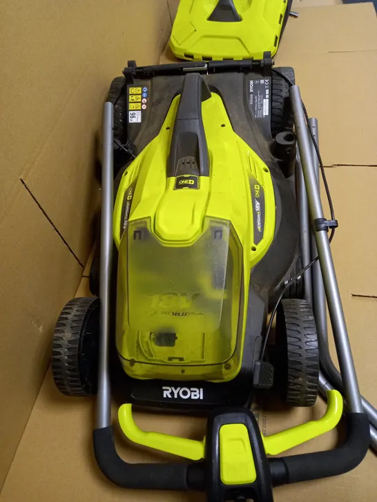 RYOBI 18V ONE+ CORDLESS 33CM LAWNMOWER AND TRIMMER