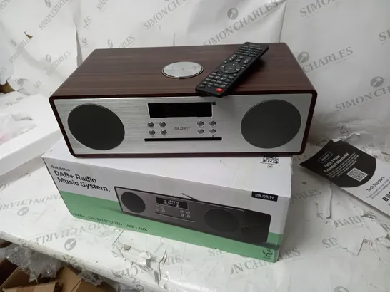 BOXED MAJORITY DAB+ RADIO MUSIC SYSTEM WITH REMOTE