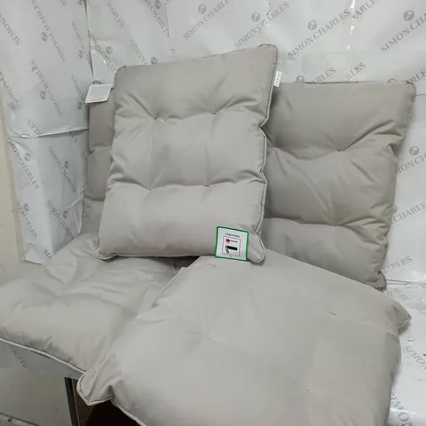 5 ASSORTED LINEA WATERPROOF GARDEN CUSHIONS