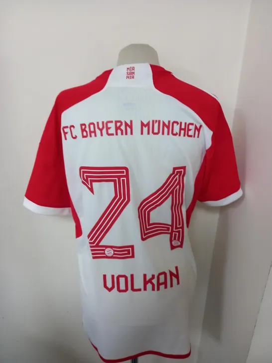 BAYERN MUNICH FC JERSEY WITH 24 VOLKAN SIZE L