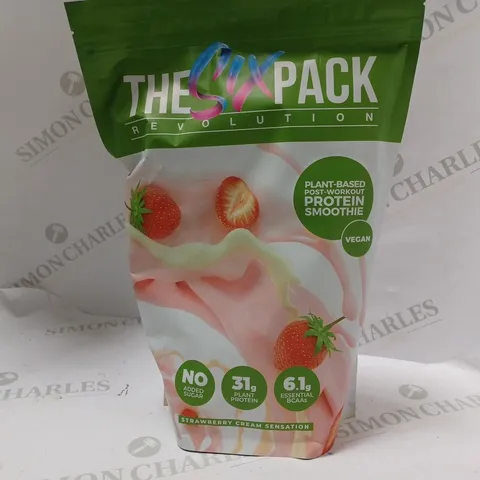 THE SIX PACK REVOLOUTION PLANT BASED PROTEIN SMOOTHIE - STRAWBERRY CREAM SENSATION (1.2KG)