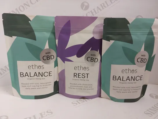 BOX OF 3 ETHOS ORGANIC HEMP TEA - BALANCE AND REST