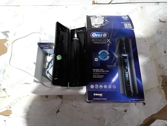 ORAL B GENIUS X MIDNIGHT BLACK ELECTRIC TOOTHBRUSH 