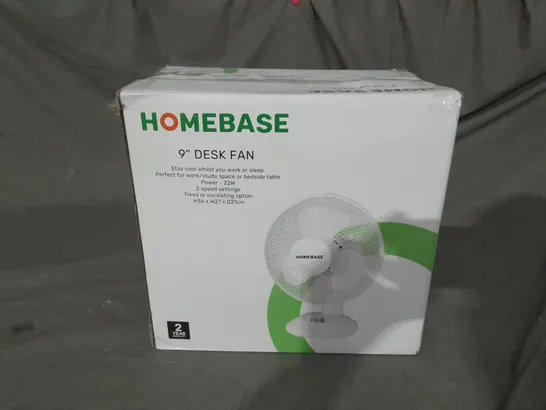 BOXED HOMEBASE 9" DESK FAN