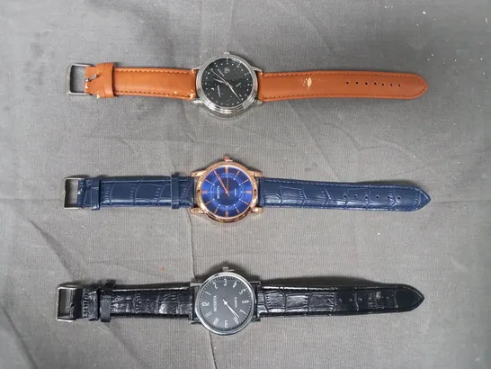 LOT OF 3 ASSORTED DESIGNER WATCHES