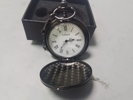 EDITION POCKET WATCH WITH WHITE FACES AND ROMAN NUMERALS