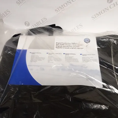 VW GENUINE TEXTILE MATS, SHAPED TO FIT 1 SET = 4 PIECES