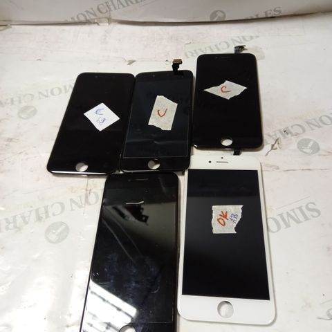LOT OF 5 IPHONE 6G LCD SCREENS ONLY 