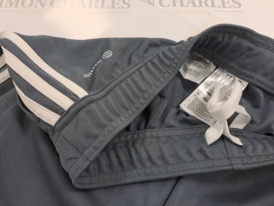 ADIDAS GREY TRACK PANTS - UK M