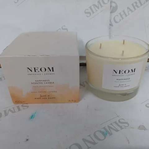 neom happiness scented candle - 420g