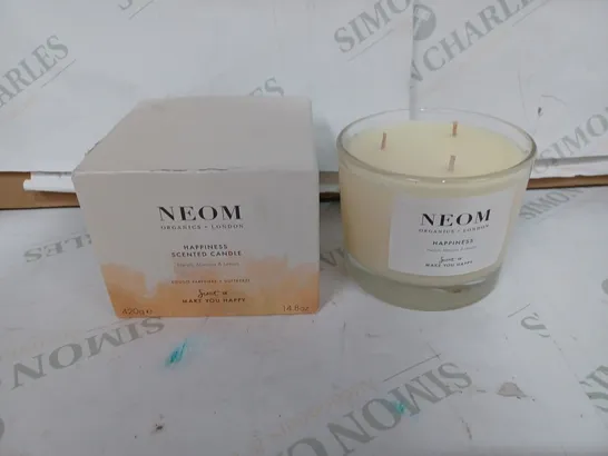 neom happiness scented candle - 420g