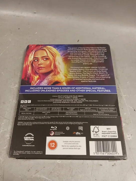 SEALED DOCTOR WHO: SEASON ONE (2024) LIMITED EDITION STEELBOOK