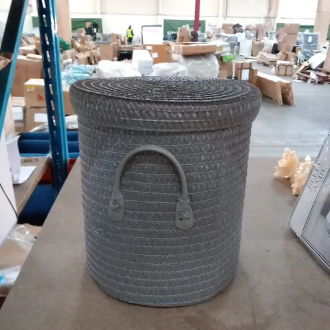 LAUNDRY BASKET LIGHT GREY 