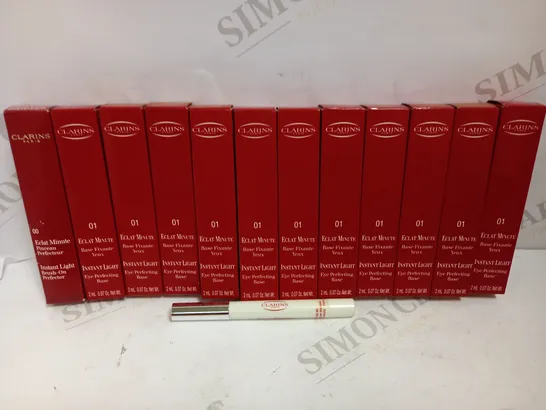 LOT OF 12 CLARINS INSTANT LIGHT EYE PERFECTING BASE